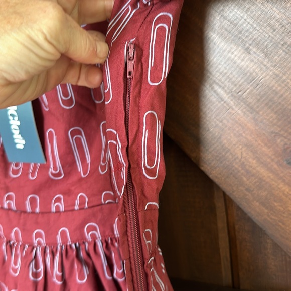 NWT Modcloth What's The Scoop A-Line Paper Clip Dress SIZE XXS e30 - Picture 6 of 10